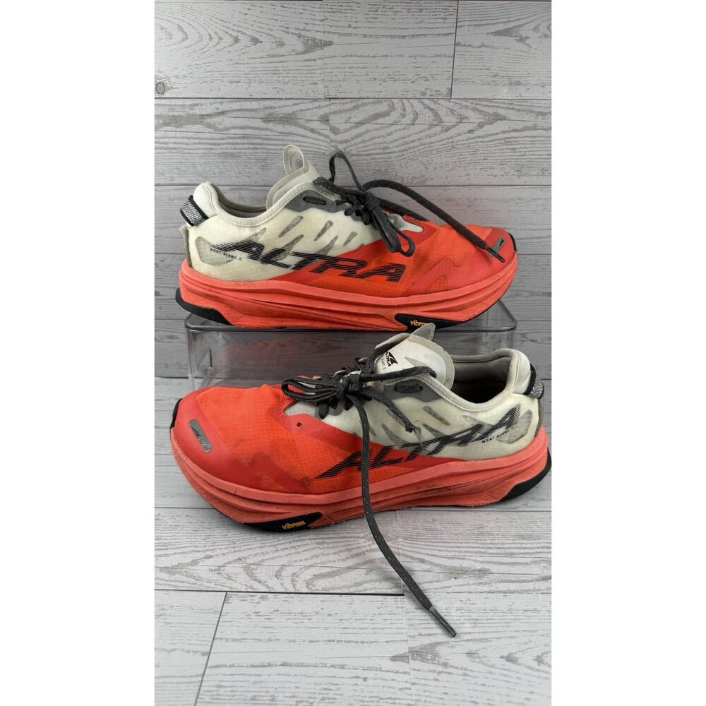 ALTRA Mont Blanc Carbon Mens 9.5 White Coral Trail Running Shoes #635 - Picture 1 of 7